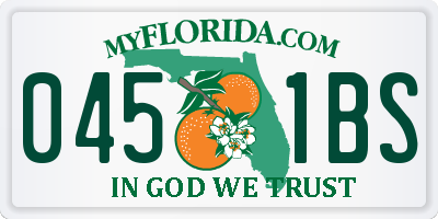 FL license plate 0451BS