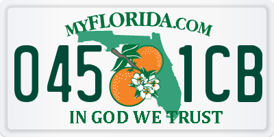 FL license plate 0451CB