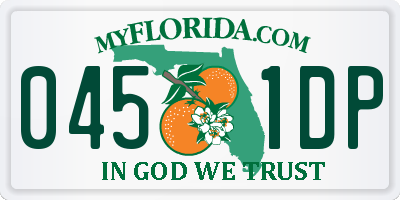 FL license plate 0451DP