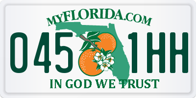 FL license plate 0451HH