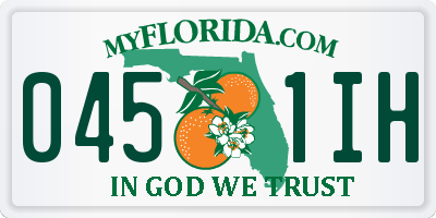 FL license plate 0451IH