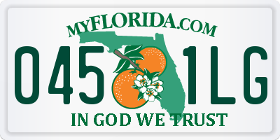 FL license plate 0451LG