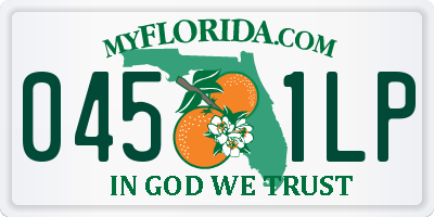 FL license plate 0451LP