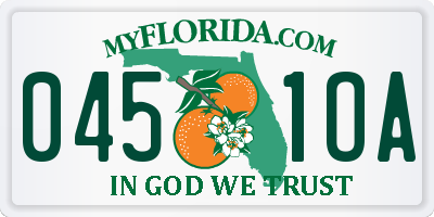 FL license plate 0451OA