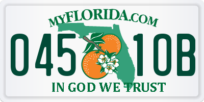 FL license plate 0451OB