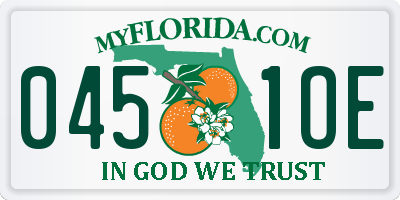 FL license plate 0451OE