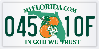 FL license plate 0451OF