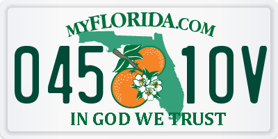 FL license plate 0451OV