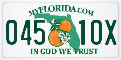 FL license plate 0451OX
