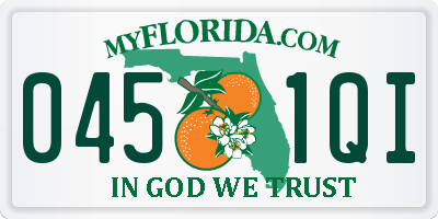 FL license plate 0451QI