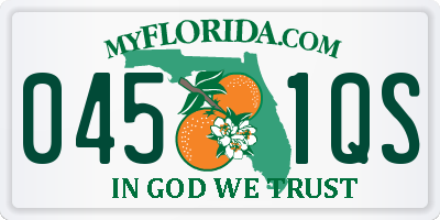 FL license plate 0451QS