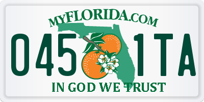 FL license plate 0451TA