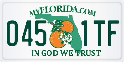 FL license plate 0451TF