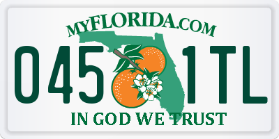 FL license plate 0451TL