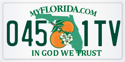 FL license plate 0451TV