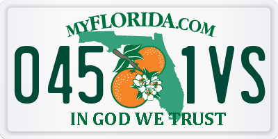 FL license plate 0451VS