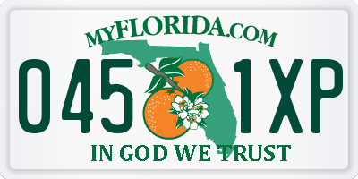FL license plate 0451XP