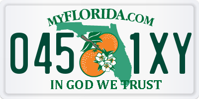 FL license plate 0451XY
