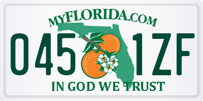 FL license plate 0451ZF