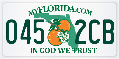 FL license plate 0452CB
