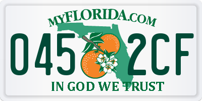 FL license plate 0452CF