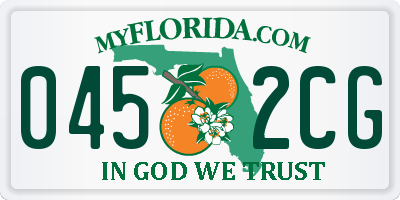 FL license plate 0452CG