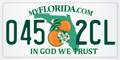 FL license plate 0452CL