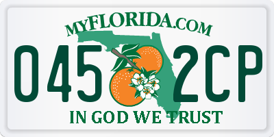 FL license plate 0452CP