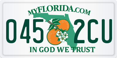 FL license plate 0452CU
