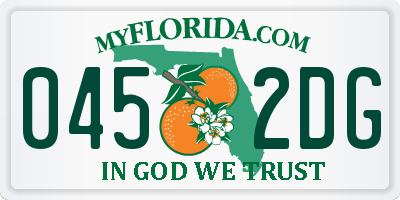 FL license plate 0452DG
