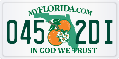 FL license plate 0452DI