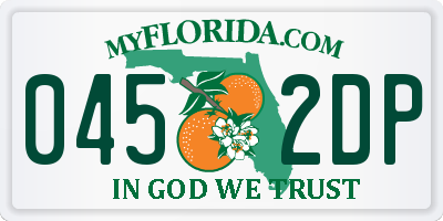FL license plate 0452DP
