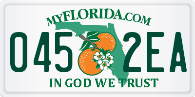 FL license plate 0452EA