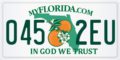 FL license plate 0452EU