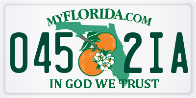 FL license plate 0452IA