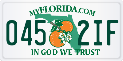 FL license plate 0452IF