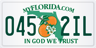 FL license plate 0452IL
