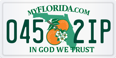 FL license plate 0452IP