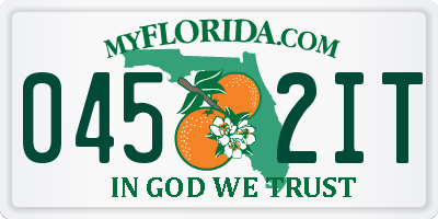 FL license plate 0452IT
