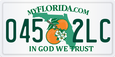 FL license plate 0452LC