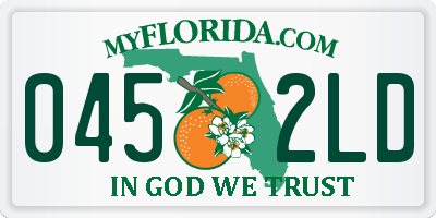 FL license plate 0452LD
