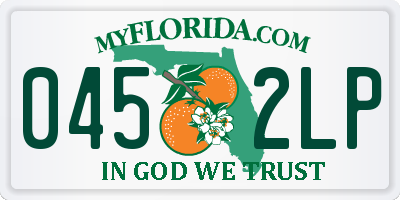 FL license plate 0452LP