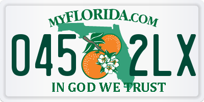 FL license plate 0452LX