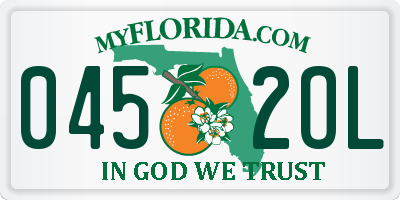 FL license plate 0452OL