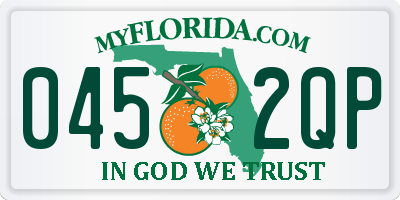 FL license plate 0452QP