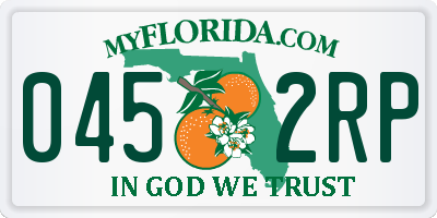 FL license plate 0452RP