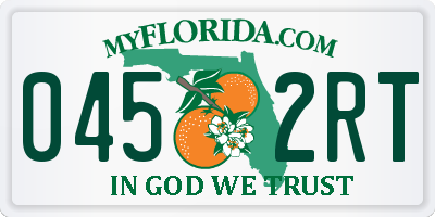 FL license plate 0452RT