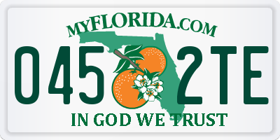FL license plate 0452TE