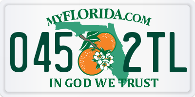FL license plate 0452TL