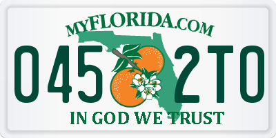 FL license plate 0452TO